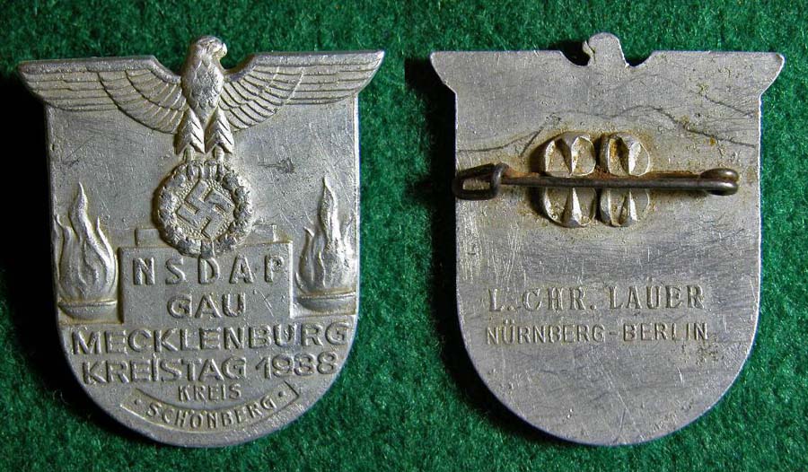 N�metorsz�g NSDAP Kreistag - Sch�nberg 1938 jelv�ny